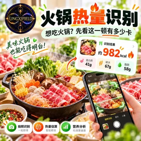 灵犀场卡路里与食物热量识别场景 5