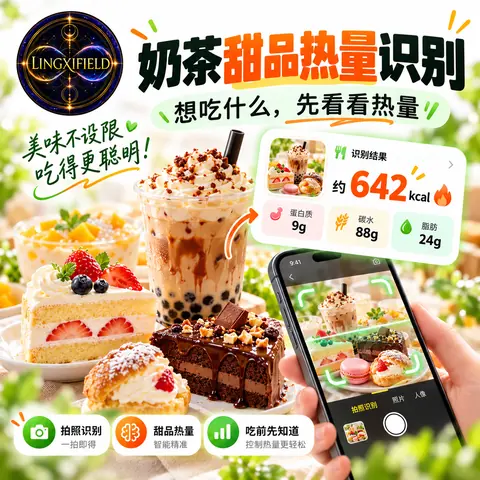 灵犀场卡路里与食物热量识别场景 7