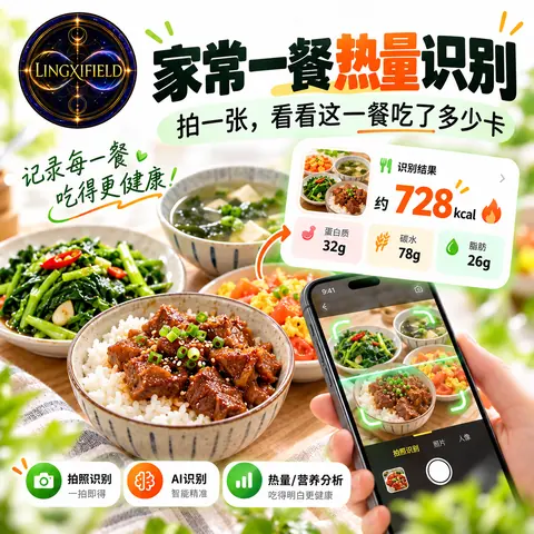 灵犀场卡路里与食物热量识别场景 8